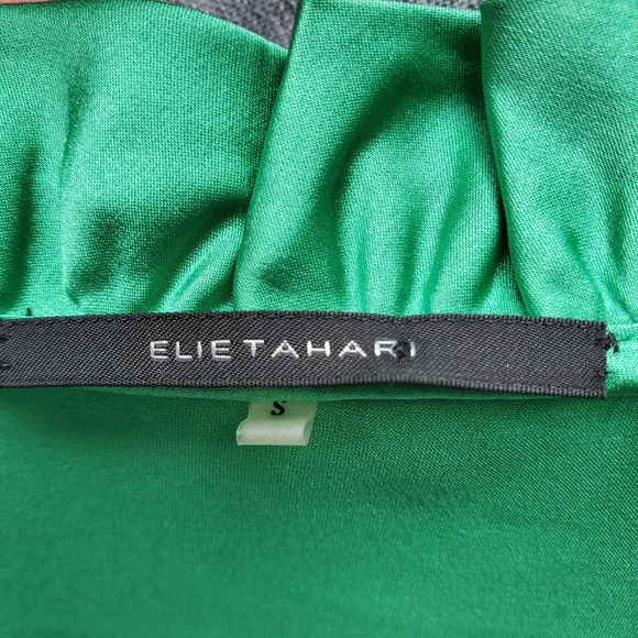Elie Tahari Green Silk Blouse Size Small - Picture 4 of 12
